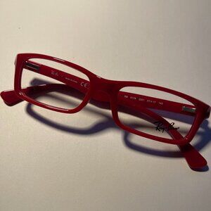 AWESOME Ray Ban Glasses Unisex Vinyl Red Opaque 51-17